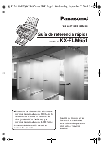 Manual de uso Panasonic KX-FLM651 Máquina de fax