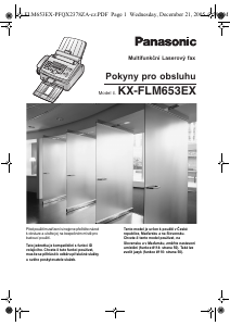 Manuál Panasonic KX-FLM653EX Fax