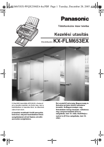 Használati útmutató Panasonic KX-FLM653EX Faxgép