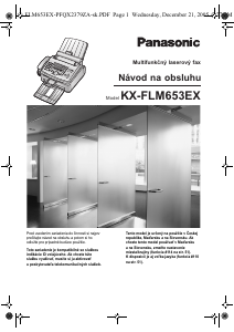 Návod Panasonic KX-FLM653EX Fax