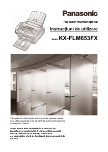 Manual Panasonic KX-FLM653FX Aparat de fax