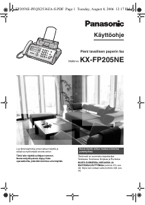 Käyttöohje Panasonic KX-FP205 Faksilaite
