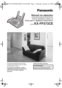 Návod Panasonic KX-FP373CE Fax