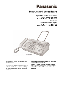 Manual Panasonic KX-FT932FX Aparat de fax