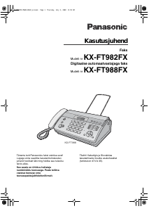 Kasutusjuhend Panasonic KX-FT982FX Faksiaparaat