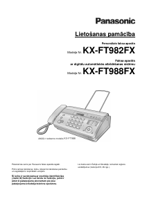 Rokasgrāmata Panasonic KX-FT982FX Faksa aparāts