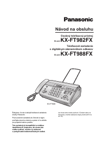 Návod Panasonic KX-FT982FX Fax