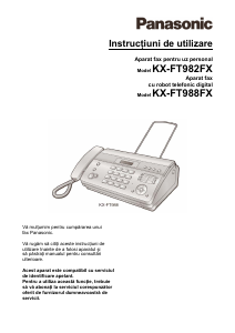 Manual Panasonic KX-FT988FX Aparat de fax
