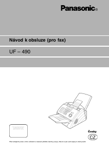 Manuál Panasonic UF-490 Fax