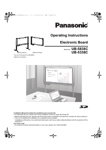Handleiding Panasonic UB-5338C Interactief whiteboard