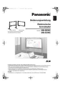 Bedienungsanleitung Panasonic UB-5338C Interaktives Whiteboard