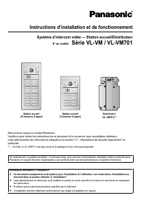 Mode d’emploi Panasonic VL-VM502EX Interphone