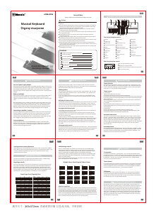 Manual Msonic MI8650KW Digital Keyboard