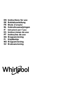 Brugsanvisning Whirlpool WHFG 64 F LM X Emhætte