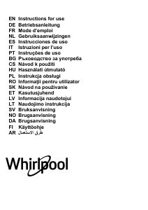 Bruksanvisning Whirlpool WHVF 93F LT K Köksfläkt