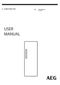 Manual AEG AGB728E1NX Freezer