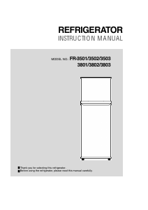 Manual Daewoo FR-3802 Fridge-Freezer