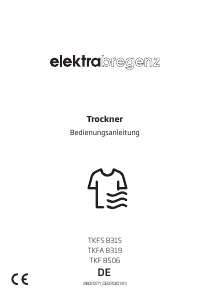 Bedienungsanleitung Elektra Bregenz TKF 8506 Trockner