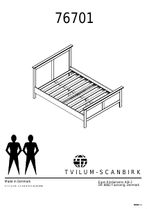 Manual Tvilum 76701 Bed Frame