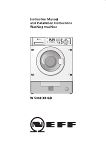 Manual Neff W5340X0GB Washing Machine