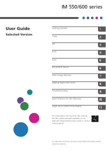 Manual Ricoh IM 550F Multifunctional Printer