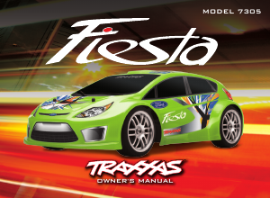 Manual Traxxas Electric 1/16 Ford Fiesta Radio Controlled Car