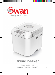 Manual Swan SB22110N Bread Maker