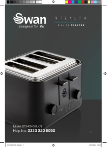 Handleiding Swan ST34040BLKN Broodrooster