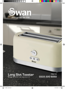 Manual Swan ST10091BLKN Toaster