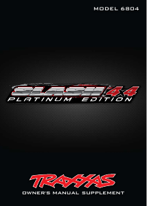 Handleiding Traxxas Electric Slash 4x4 Platinum Radiobestuurbare auto