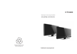 Kasutusjuhend Philips 37PFL5603D LCD-teler
