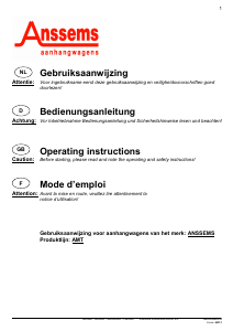 Handleiding Anssems AMT Aanhangwagen