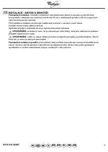 Manuál Whirlpool AKR 551 NA Odsavač par