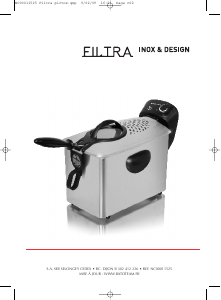 Manual Tefal FR4045 Filtra Inox and Design Deep Fryer