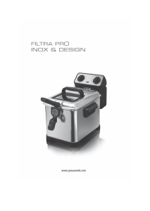 Manuale Tefal FR4048 Filtra Pro Inox and Design Friggitrice