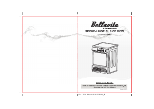 Mode d’emploi Bellavita SL 8 CE BCW Sèche-linge