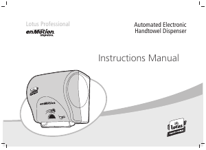 Manual de uso Lotus Professional enMotion Impulse Dispensador de toallas