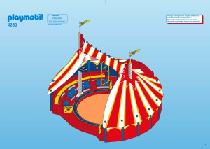 Instrukcja Playmobil set 4230 Circus Duży namiot cyrkowy