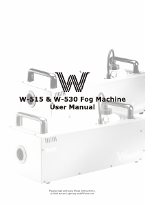 Manual Antari W-530 Fog Machine