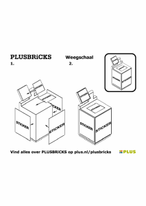 Manual Plusbricks set 003 Supermarket Scale