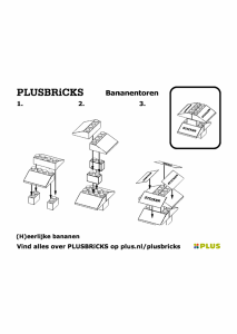 Manuale Plusbricks set 005 Supermarket Banane