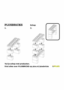 Manual Plusbricks set 006 Supermarket Shelves