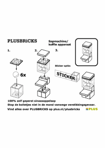 Mode d’emploi Plusbricks set 008 Supermarket Presse-agrumes