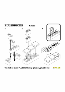 Manual Plusbricks set 011 Supermarket Cash register