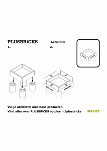 Manual Plusbricks set 012 Supermarket Bargain table