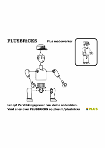 Mode d’emploi Plusbricks set 014 Supermarket Employé de PLUS