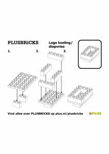 Handleiding Plusbricks set 016 Supermarket Lage koeling/diepvries