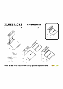 Bruksanvisning Plusbricks set 019 Supermarket Grönt avdelning