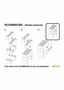 Handleiding Plusbricks set 025 Supermarket Flessenautomaat