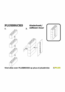 Handleiding Plusbricks set 026 Supermarket Zelfscanmuur